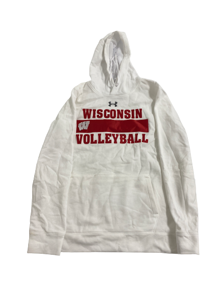 Jade Demps Wisconsin Volleyball Team-Issued Hoodie (Size L)