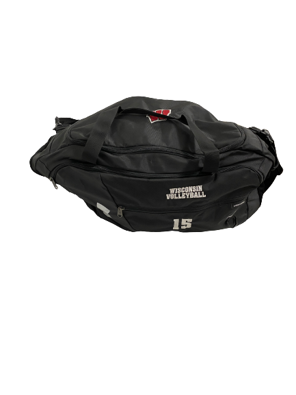 Jade Demps Wisconsin Volleyball Player-Exclusive Duffel Bag With 