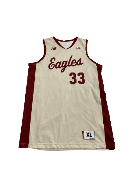 James Karnik Boston College Basketball Game Worn Jersey (Size XL)
