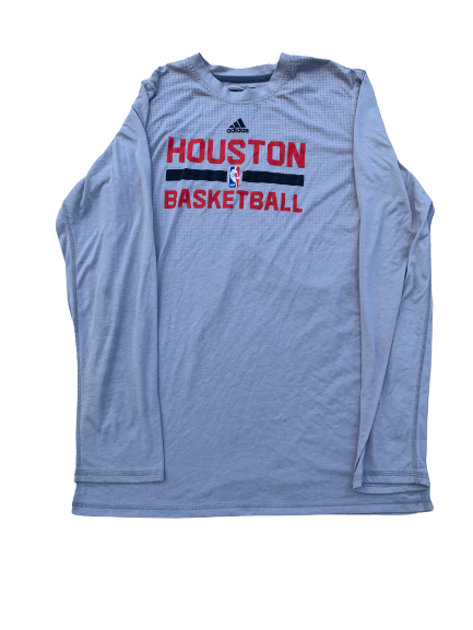 Nick Johnson Houston Rockets Adidas Long Sleeve Shirt (Size LT)