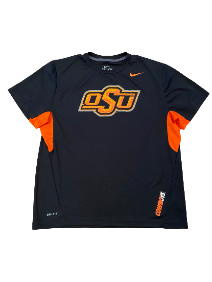 Garrett McCain Oklahoma State Baseball Team Issued Workout Shirt (Size XL)