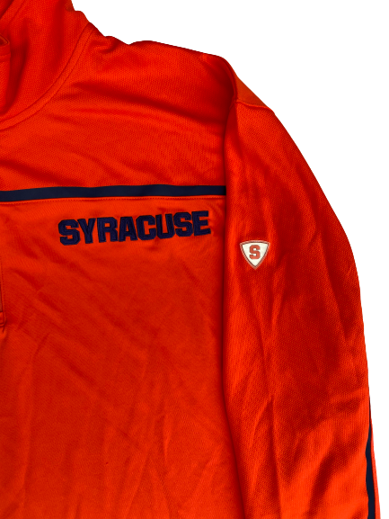 Kris Joseph Syracuse Basketball Team Exclusive Long-Sleeve Quarter-Zip Pre-Game Warm-Up (Size XXL)