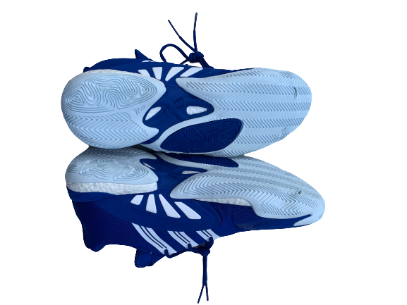 Udoka Azubuike Kansas Adidas Team-Issued Sneakers (Size 18)