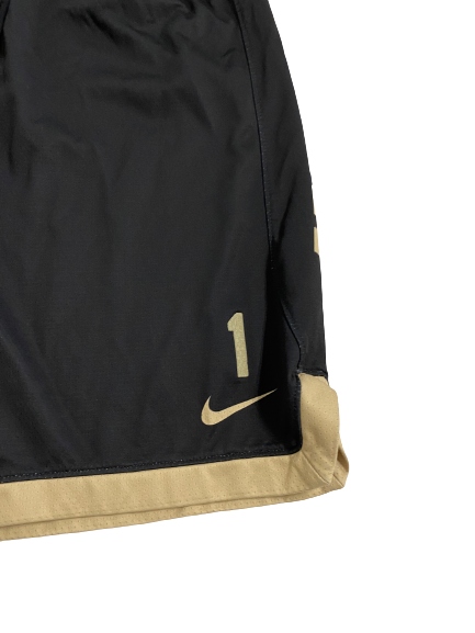 Isaiah Mucius Wake Forest Basketball Team Exclusive Practice Shorts with Number (Size L)
