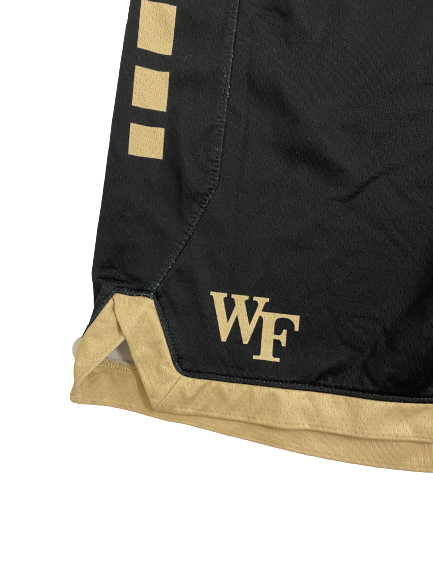 Isaiah Mucius Wake Forest Basketball Team Exclusive Practice Shorts with Number (Size L)