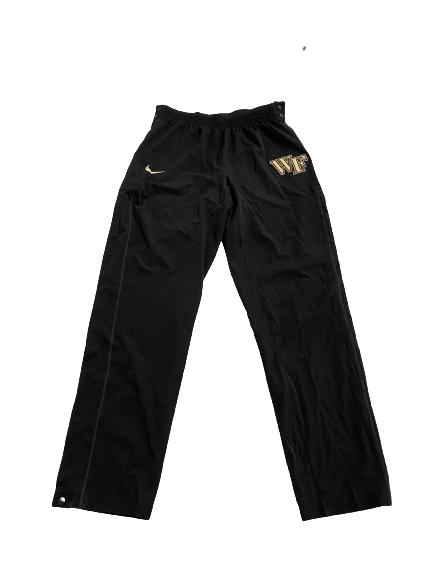 Isaiah Mucius Wake Forest Basketball Warm-Up Snap Button Sweatpants (Size LT)