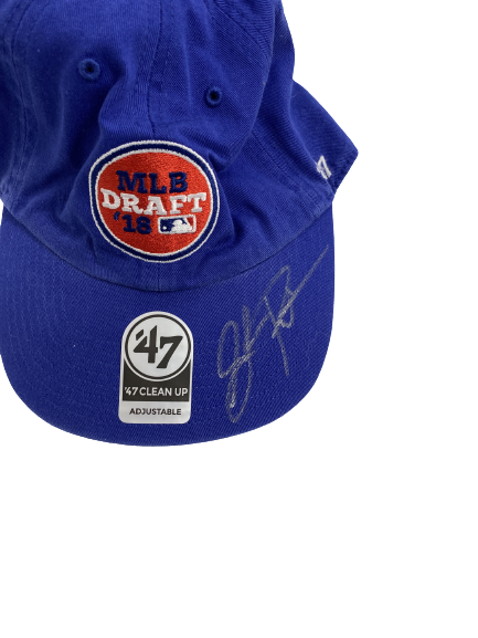 Shea Patterson Signed Texas Rangers MLB Draft Hat (Drafted by the Rangers in 2018)