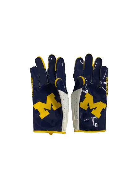 Shea Patterson Michigan Football Player-Exclusive Gloves (Size XL)