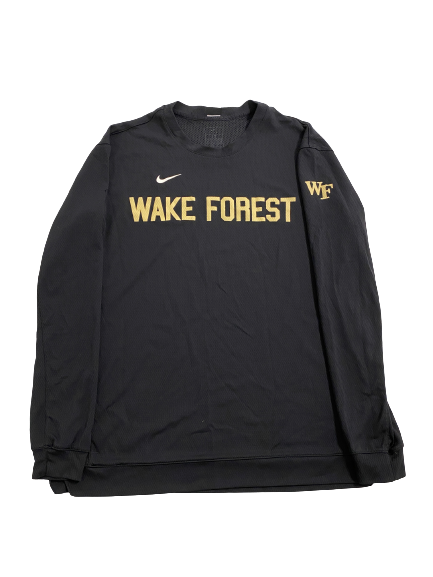 Isaiah Mucius Wake Forest Basketball Player Exclusive Long Sleeve Pre-Game Shooting Shirt (Size LT)