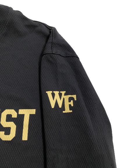 Isaiah Mucius Wake Forest Basketball Player Exclusive Long Sleeve Pre-Game Shooting Shirt (Size LT)