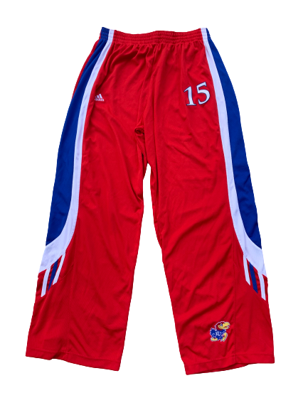 Tyshawn Taylor Kansas Basketball Adidas Pre-Game Snap Button Pants (Size XL)