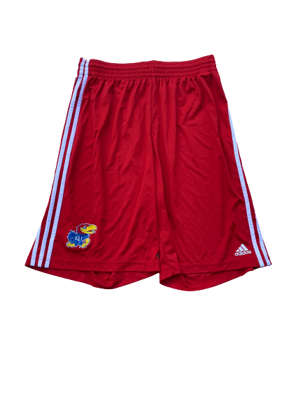 Tyshawn Taylor Kansas Adidas Workout Shorts (Size LT)