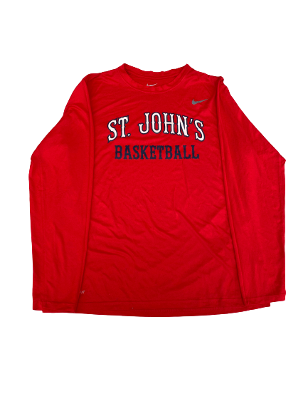 Arnaldo Toro St. Johns Basketball Team Issued Long Sleeve Workout Shirt (Size XL)