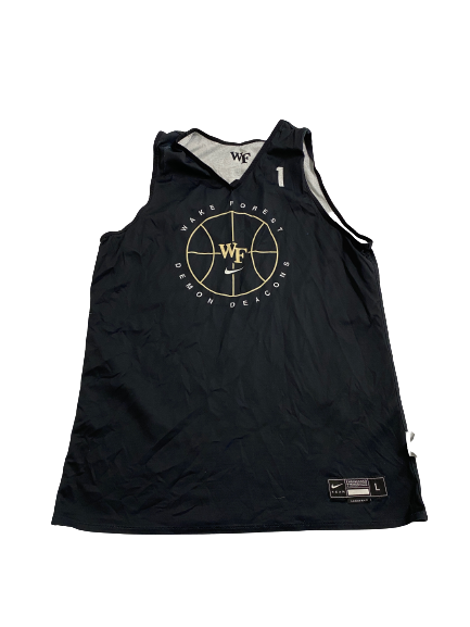 Isaiah Mucius Wake Forest Basketball Team Exclusive Reversible Practice Jersey (Size L Length +2)