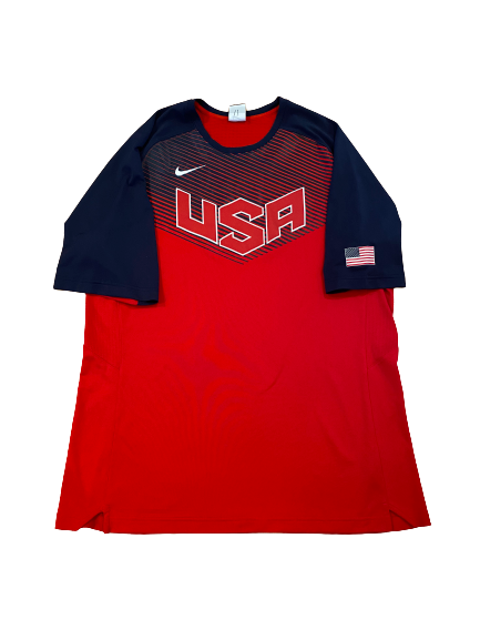 Chase Jeter USA Basketball Nike Warm-Up Shirt (Size XL)