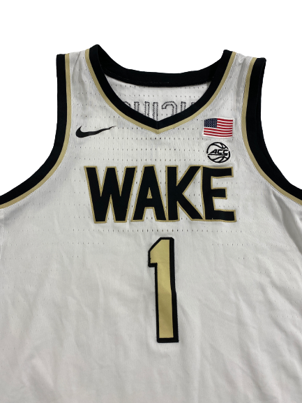 Isaiah Mucius Wake Forest Basketball 2021-2022 Season Game Worn Jersey (Size 46 Length +2)