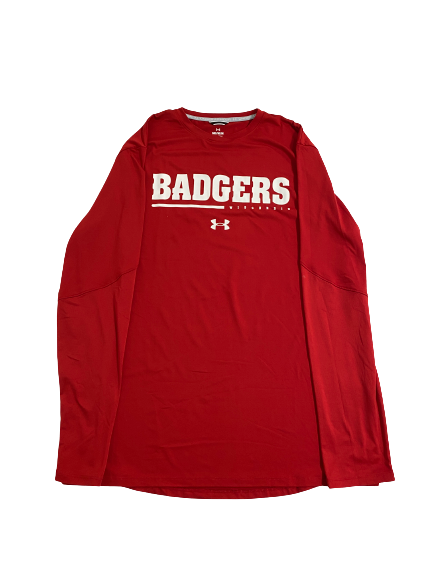 Shanel Bramschreiber Wisconsin Volleyball Team-Issued Long Sleeve Shirt (Size M)