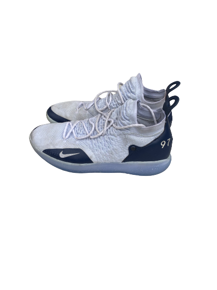 Zach Hankins Xavier Basketball 2018-2019 Practice Worn Player Exclusive Shoes (Size 17) - Photo Matched
