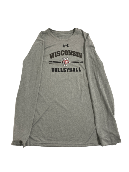 Shanel Bramschreiber Wisconsin Volleyball Player-Exclusive Long Sleeve Shirt With 