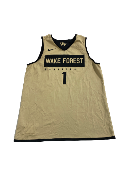 Isaiah Mucius Wake Forest Basketball Team Exclusive Reversible Practice Jersey (Size L Length +2)