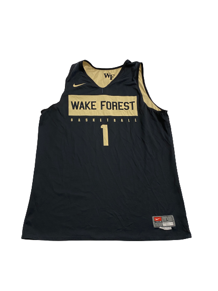 Isaiah Mucius Wake Forest Basketball Team Exclusive Reversible Practice Jersey (Size L Length +2)