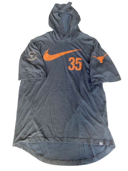 Kai Jarmon Texas Football Team Issued Short Sleeve Hoodie (Size L)