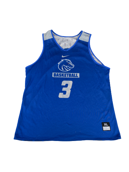Justinian Jessup Boise State Basketball Exclusive Reversible Practice Jersey (Size XL)