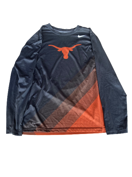 Kai Jarmon Texas Football Team Issued Long Sleeve Workout Shirt (Size L)