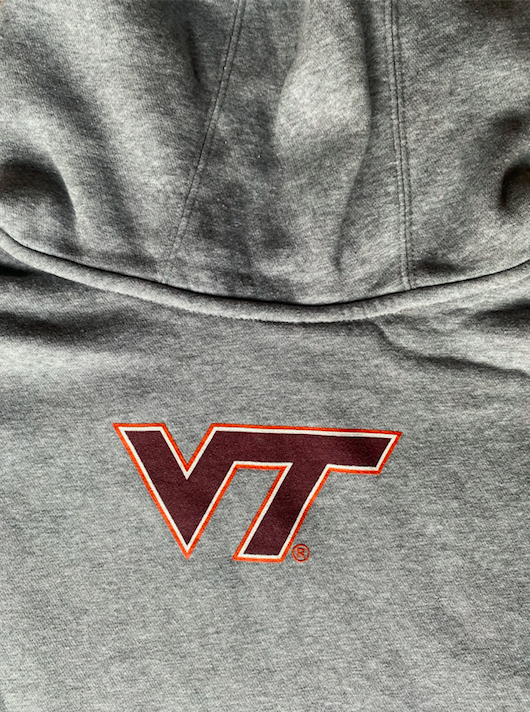 Christian Darrisaw Virginia Tech Football Team Issued Sweatshirt (Size 3XL)