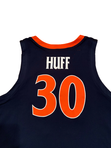 Jay Huff Virginia Basketball Signed 2018-2019 Game Worn Jersey - Photo Matched