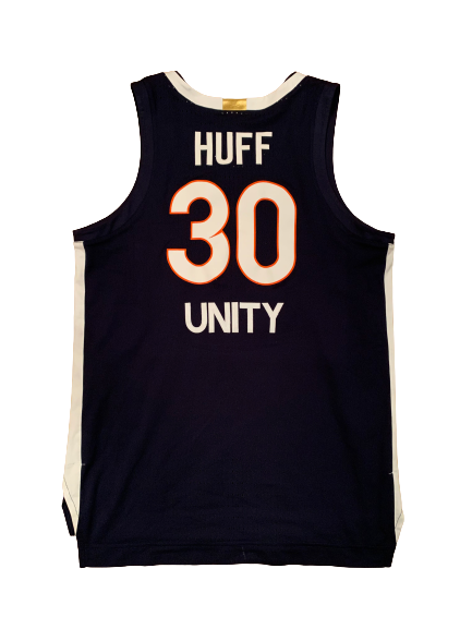Jay Huff Virginia Basketball 2020-2021 Signed Game Worn Jersey - Photo Matched