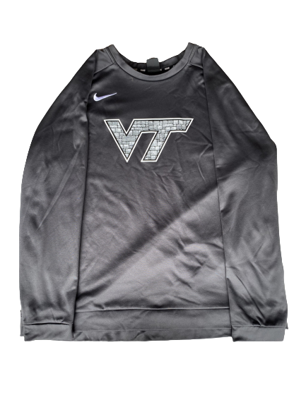 Christian Darrisaw Virginia Tech Football Team Issued Crew Neck Sweatshirt WITH PLAYER TAG (Size 3XL)
