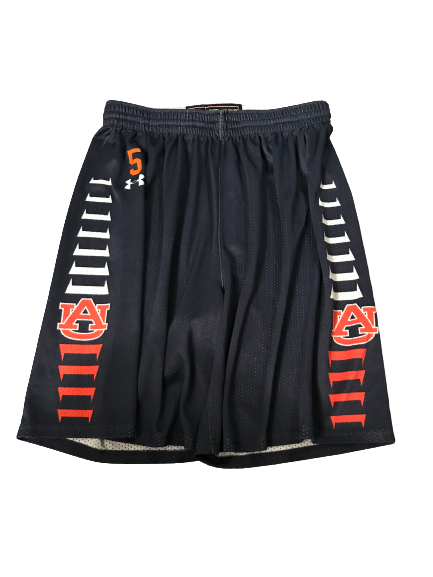 Chuma Okeke Auburn Basketball Practice Shorts With Number (Size XL)