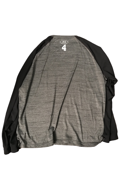 Chuma Okeke Auburn Under Armour Compression Long Sleeve Shirt With Number (Size XL)
