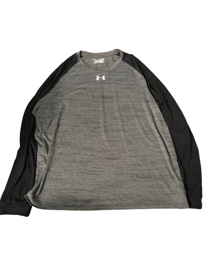 Chuma Okeke Auburn Under Armour Compression Long Sleeve Shirt With Number (Size XL)