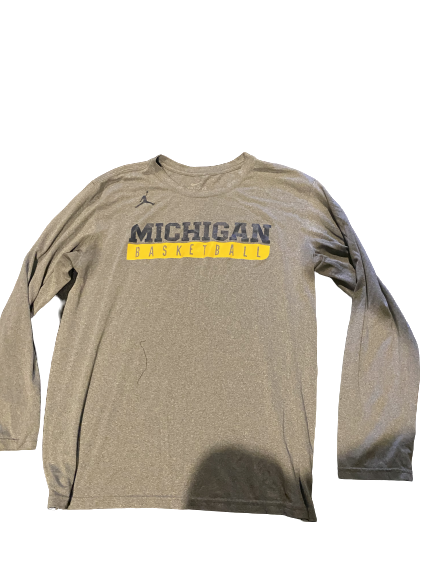 Charles Matthews Michigan Basketball Long Sleeve Practice Shirt
