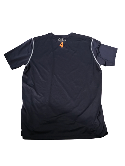 Chuma Okeke Auburn Under Armour Compression Shirt With Number (Size XL)