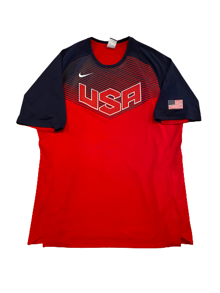 Chase Jeter USA Basketball Pre-Game Shooting Shirt (Size XL)