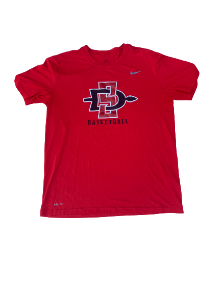 Malik Pope San Diego State Basketball Nike T-Shirt (Size L)