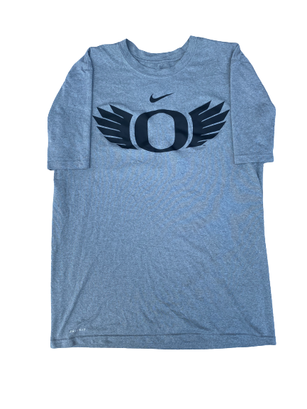 Nick Pickett Oregon Football Team Issued Workout Shirt with 