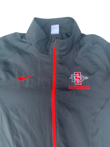 Malik Pope San Diego State Nike Zip-Up Jacket (Size XLT)