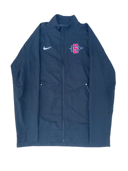 Malik Pope San Diego State Basketball Nike Zip-Up Jacket (Size LT)