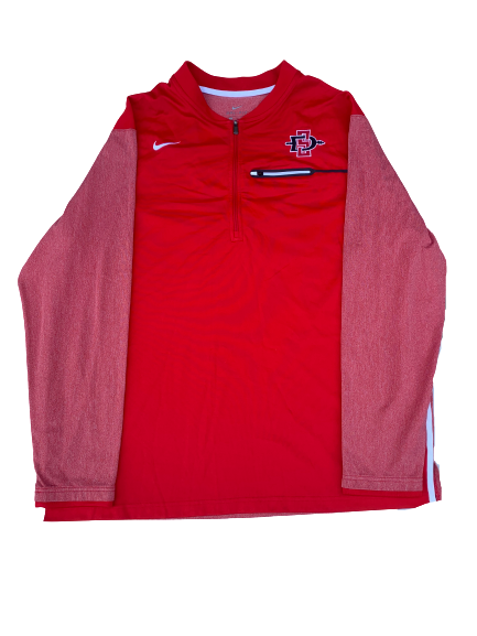 Malik Pope San Diego State Nike 1/4 Zip Jacket (Size XXL)