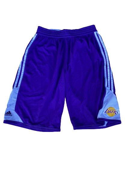 Byron Wesley Los Angeles Lakers Team Issued Workout Shorts (Size XL)