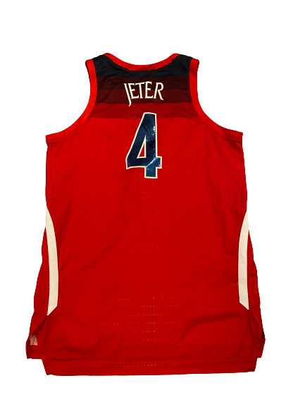 Chase Jeter Arizona Basketball 2018-2019 Season Signed Game-Worn Jersey (Size 50 Length +4)(Photo Matched)