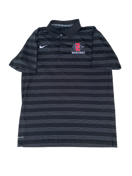 Malik Pope San Diego State Basketball Nike Polo Shirt (Size L)