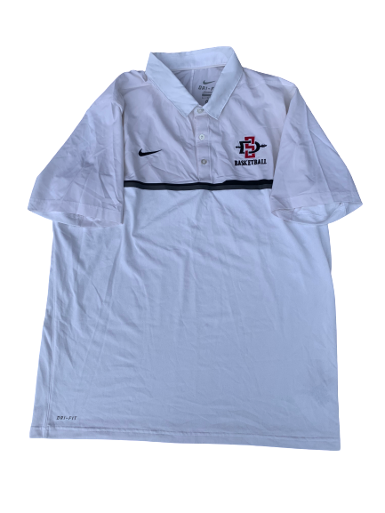 Malik Pope San Diego State Basketball Nike Polo Shirt (Size XL)