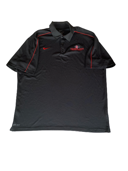Malik Pope San Diego State Nike Polo Shirt (Size XL)
