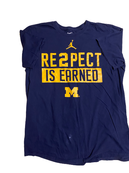 Charles Matthews Michigan Basketball Team Issued T-Shirt (Size L)
