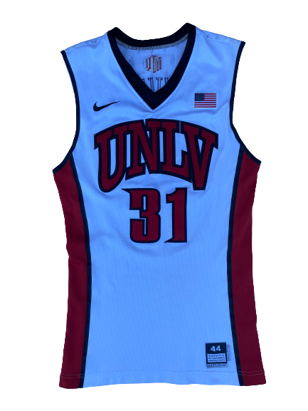 Troy Baxter Jr. UNLV Basketball 2016-2017 SIGNED Game Worn Jersey (Size 44)